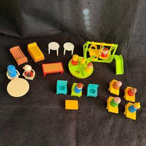 Vintage ‘Little People’ Figures/Playground/School/Home Pieces